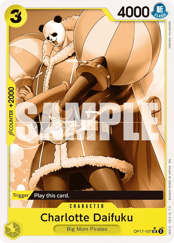 Carte Charlotte Daifuku OP17-107_p1 Uncommon — One Piece TCG OP-17 (Bandai)