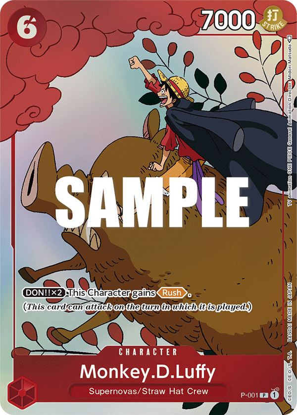 Carte Monkey.D.Luffy P-001_p4 Promo Alt Art — One Piece TCG OTHER One Piece Products (Bandai)