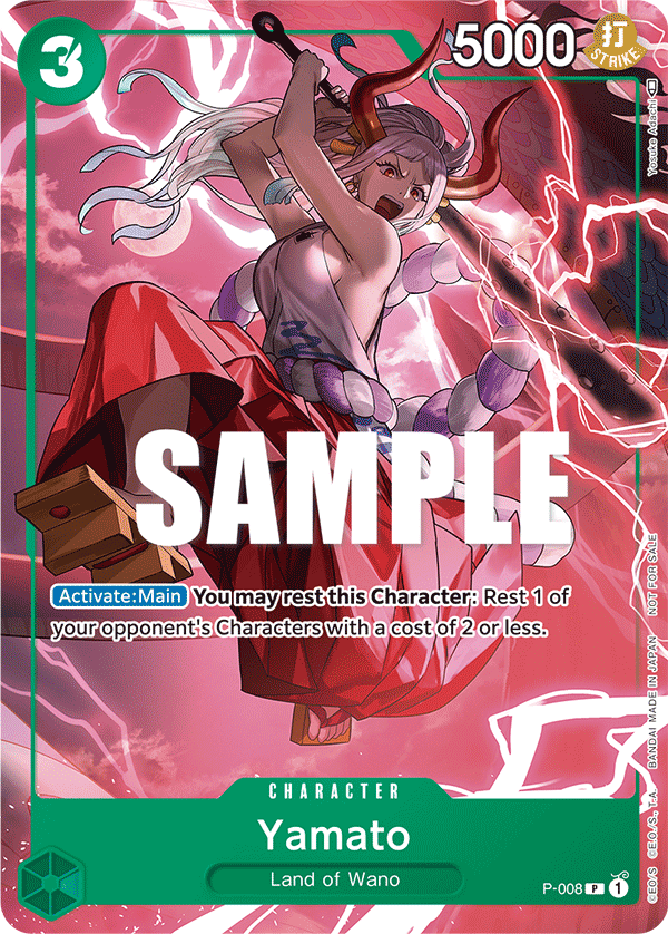 Carte Yamato P-008 Promo — One Piece TCG PROMO (Bandai)