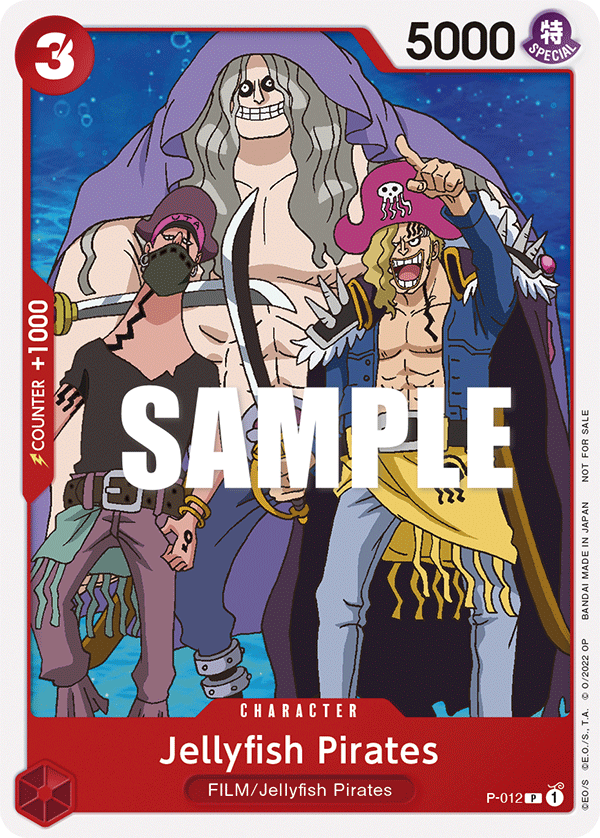 Carte Jellyfish Pirates P-012 Promo — One Piece TCG PROMO Promos (Bandai)