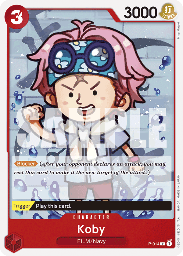 Carte Kobby P-014_p1 Promo Alt Art — One Piece TCG PROMO Promos (Bandai)