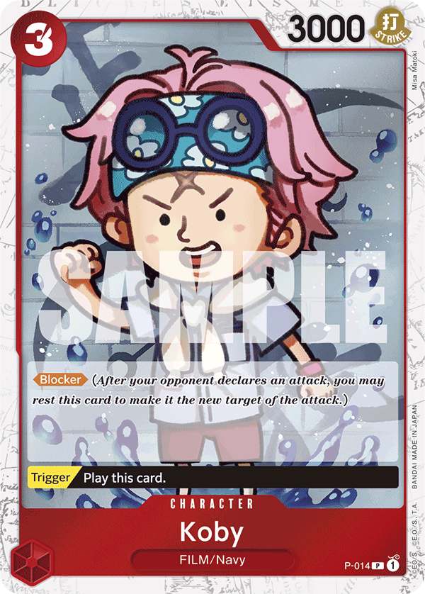 Carte Kobby P-014_p2 Promo Alt Art — One Piece TCG PRB-01 The Best (Bandai)