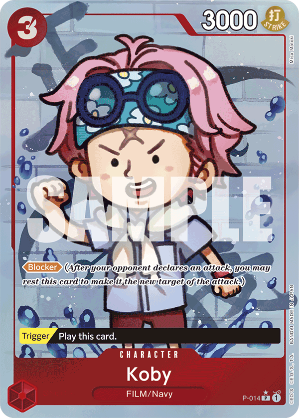 Carte Koby P-014_p3 Promo Alt Art — One Piece TCG PRB-01 The Best (Bandai)