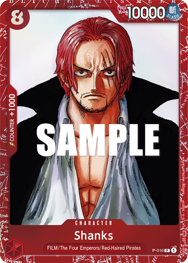 Carte Shanks P-016_p1 Promo Alt Art — One Piece TCG OTHER One Piece Products (Bandai)