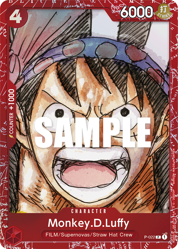 Carte Monkey.D.Luffy P-022_p1 Promo Alt Art — One Piece TCG OTHER One Piece Products (Bandai)