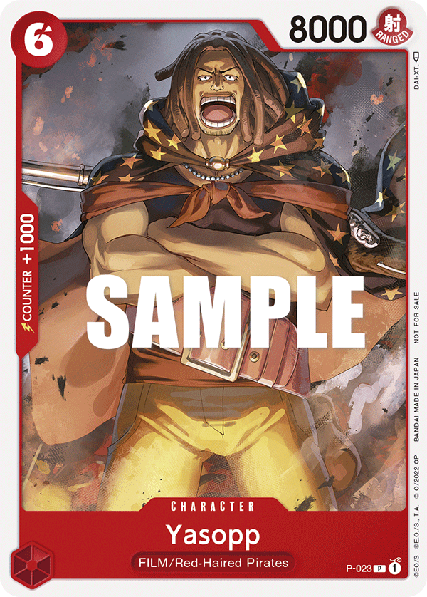 Carte Yasopp P-023 Promo — One Piece TCG PROMO Promos (Bandai)