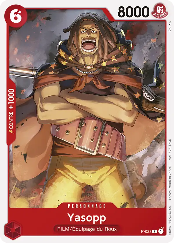 Carte Yasopp P-023_p1 Promo Alt Art — One Piece TCG PROMO Promos (Bandai)
