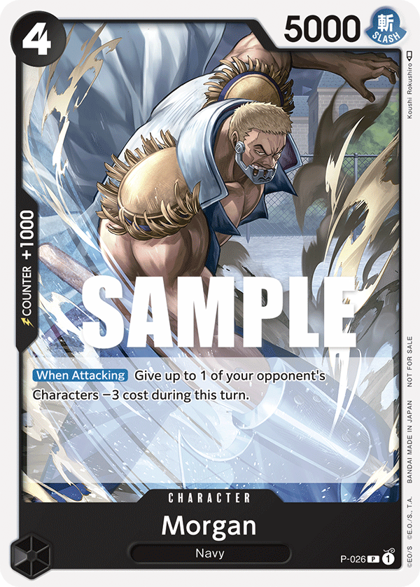 Carte Morgan P-026 Promo — One Piece TCG PROMO Promos (Bandai)