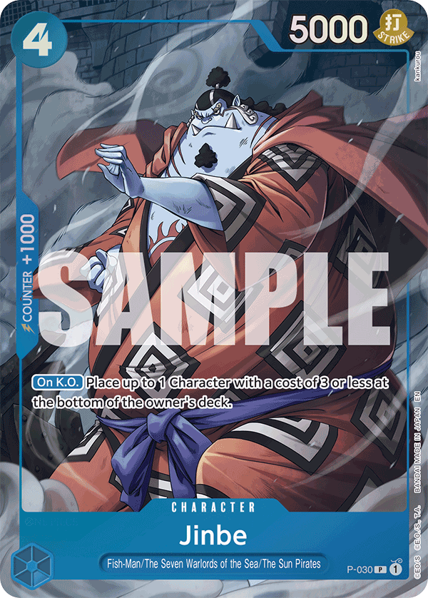 Carte Jinbe P-030_p2 Promo Alt Art — One Piece TCG OTHER One Piece Products (Bandai)