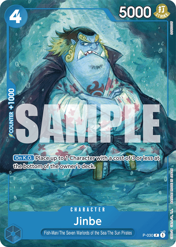 Carte Jinbe P-030_r1 Promo — One Piece TCG ST-17 (Bandai)