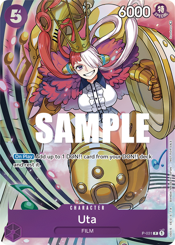 Carte Uta P-031 Promo — One Piece TCG PROMO (Bandai)