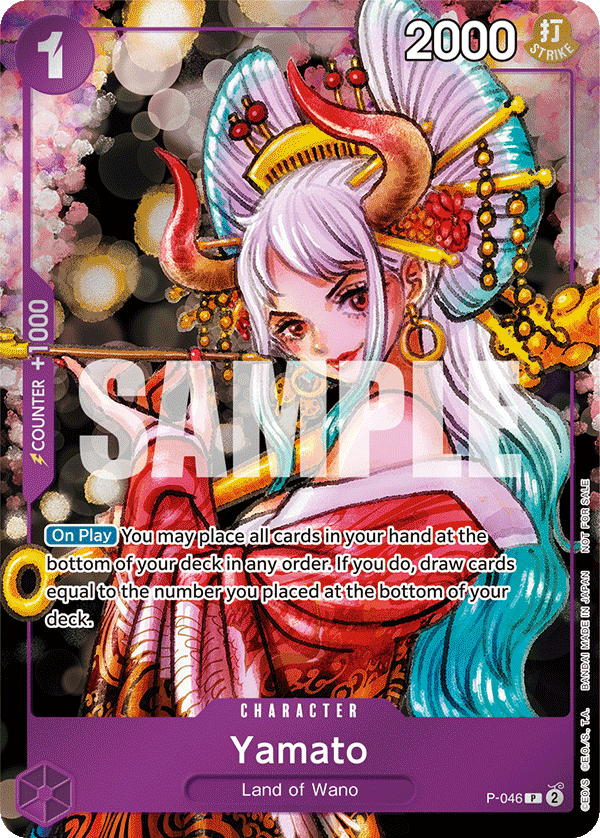 Carte Yamato P-046 Promo — One Piece TCG PROMO Promos (Bandai)