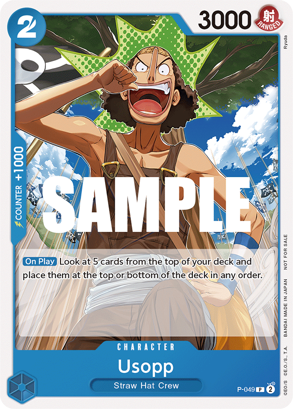 Carte Usopp P-049 Promo — One Piece TCG PROMO Promos (Bandai)