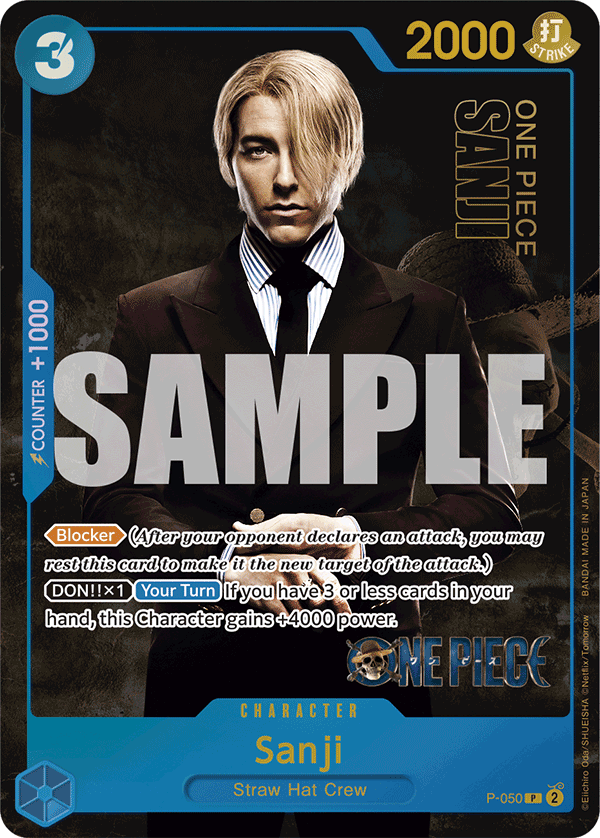 Carte Sanji P-050_p1 Promo Alt Art — One Piece TCG OTHER One Piece Products (Bandai)
