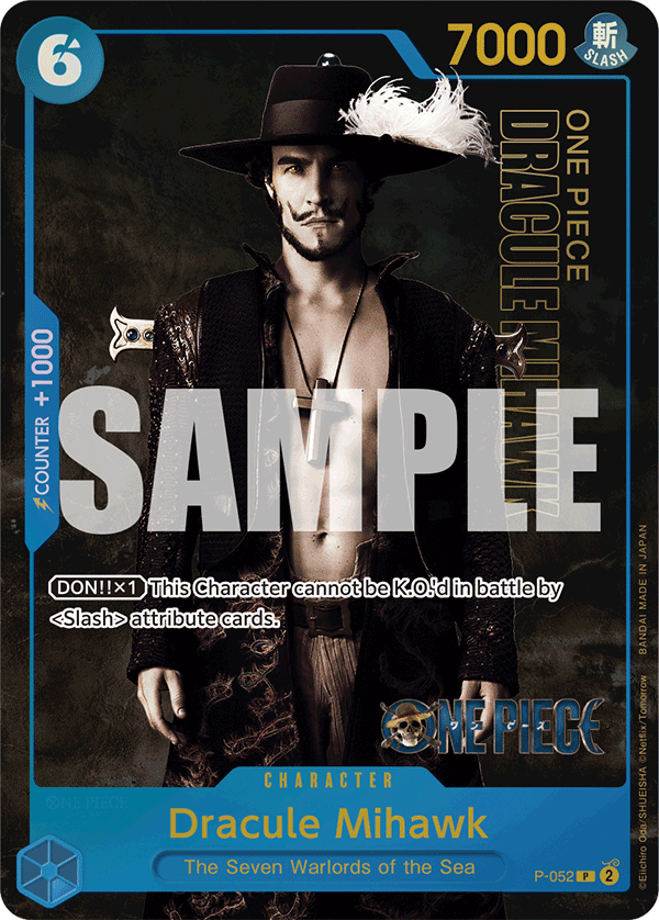 Carte Dracule Mihawk P-052_p1 Promo Alt Art — One Piece TCG OTHER One Piece Products (Bandai)