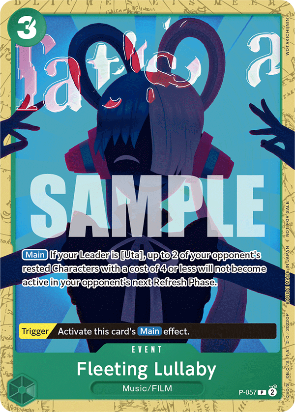 Carte Fleeting Lullaby P-057 Promo — One Piece TCG PROMO Promos (Bandai)