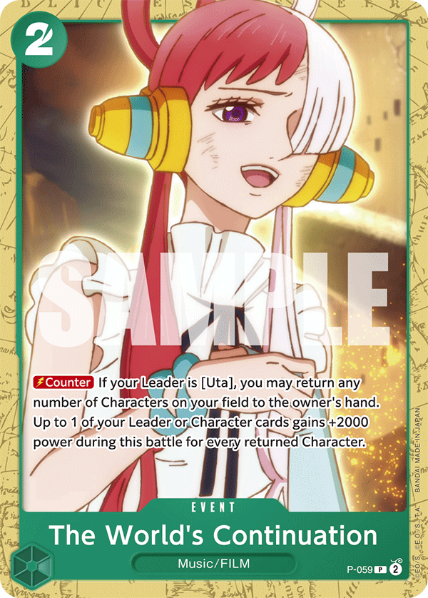 Carte Le monde continue P-059_p1 Promo — One Piece TCG ST-16 (Bandai)