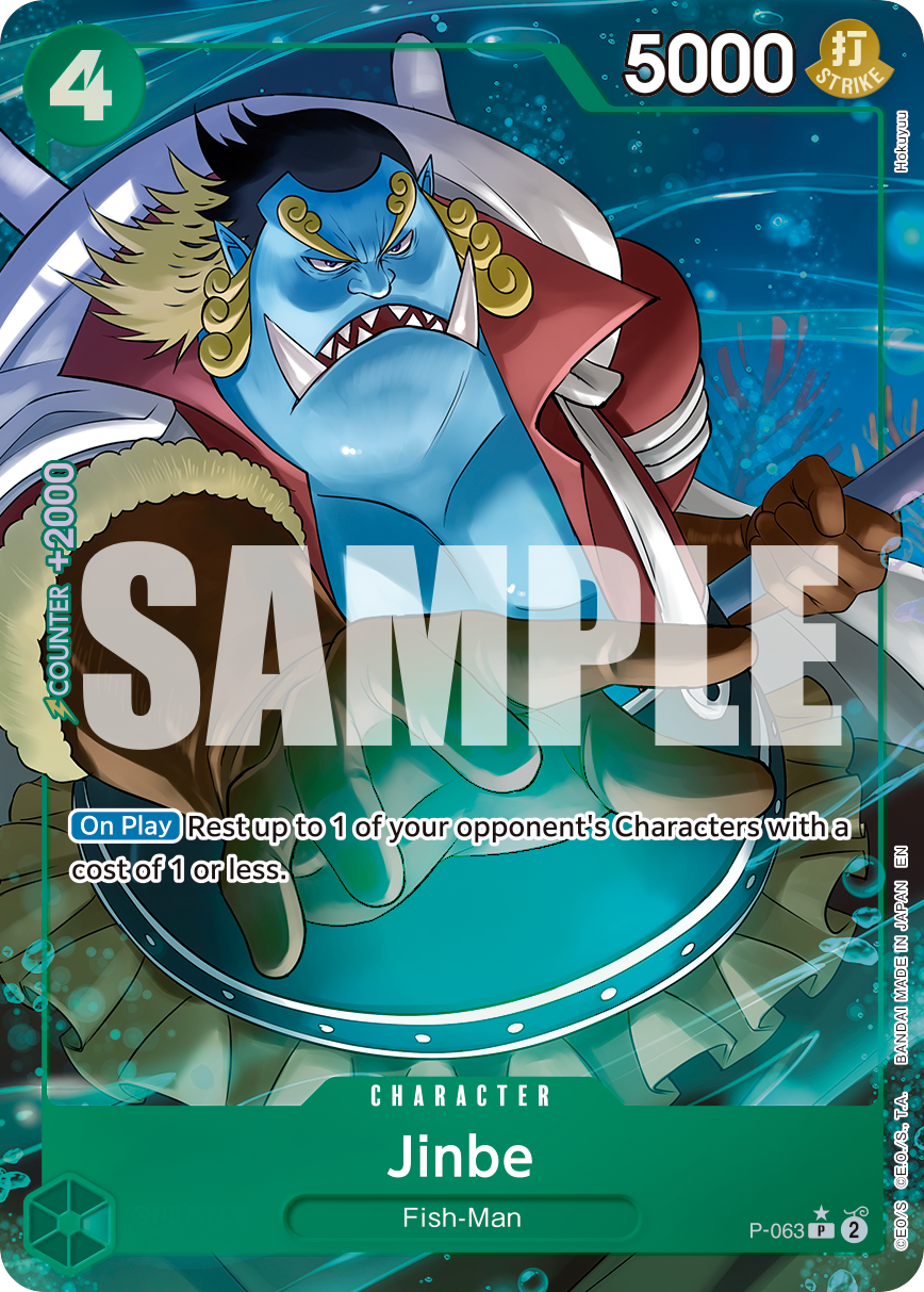 Carte Jinbe P-063_p1 Promo Alt Art — One Piece TCG PRB-02 The Best Vol. 2 (Bandai)