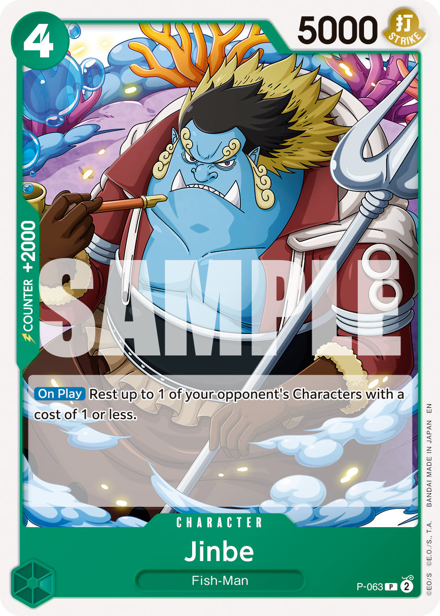Carte Jinbe P-063_r1 Promo Serial — One Piece TCG PRB-02 The Best Vol. 2 (Bandai)