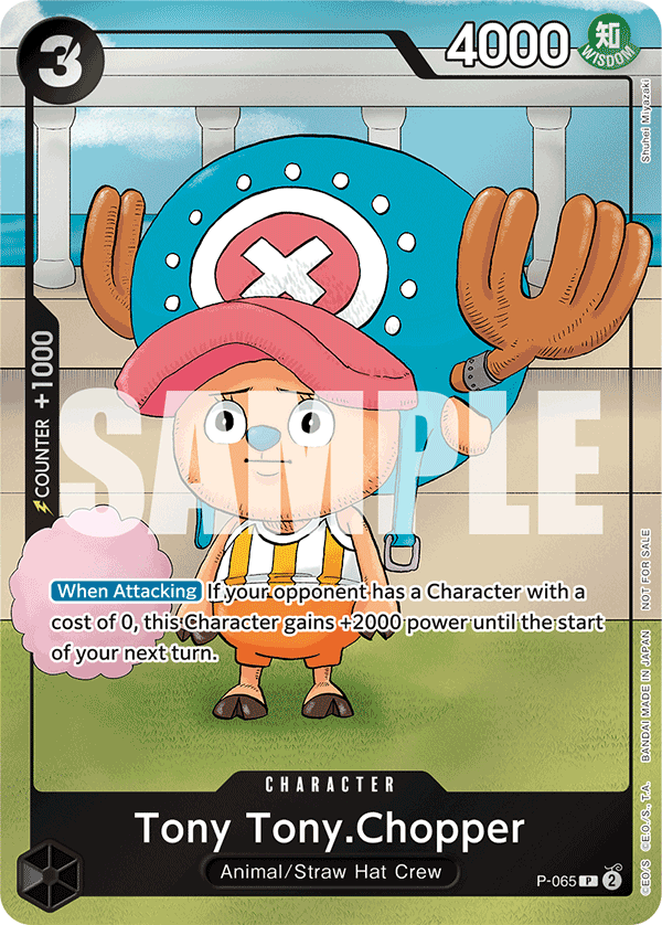 Carte Tony Tony.Chopper P-065 Promo — One Piece TCG PROMO Promos (Bandai)