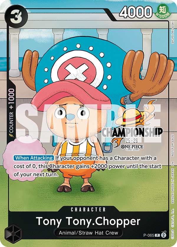 Carte Tony Tony.Chopper P-065_p2 Promo Alt Art — One Piece TCG PROMO Promos (Bandai)