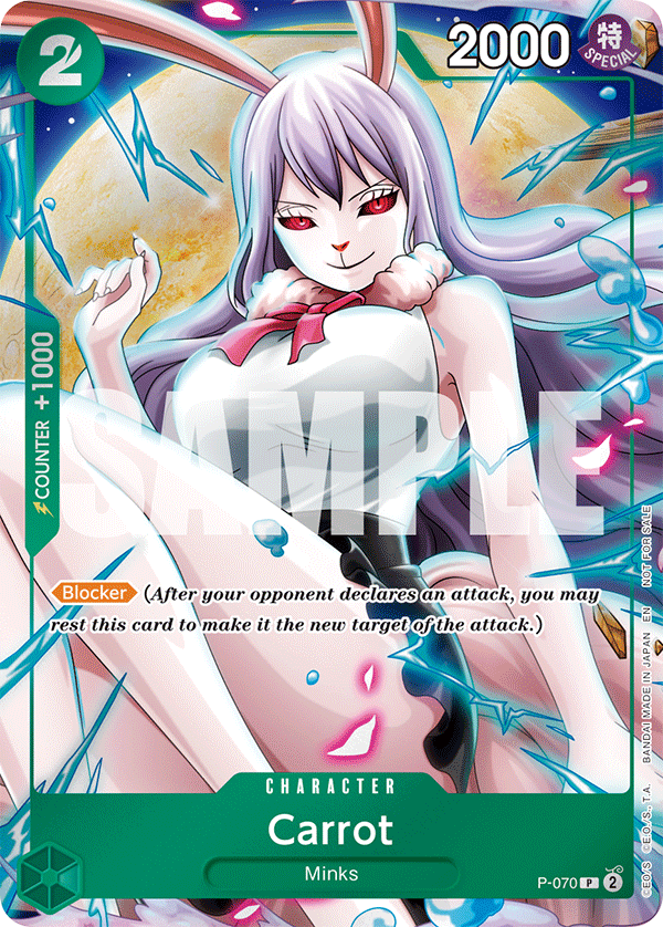 Carte Carrot P-070 Promo — One Piece TCG PROMO (Bandai)