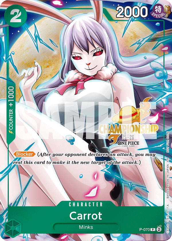 Carte Carrot P-070_p1 Promo — One Piece TCG PROMO (Bandai)