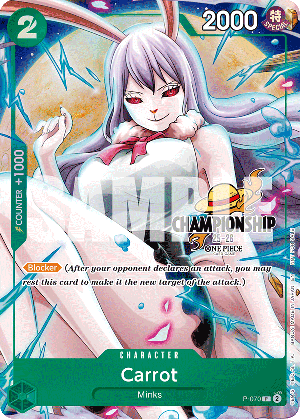 Carte Carrot P-070_p2 Promo — One Piece TCG PROMO (Bandai)