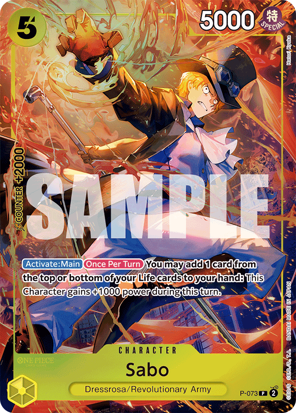 Carte Sabo P-073_p1 Promo Alt Art — One Piece TCG OTHER One Piece Products (Bandai)