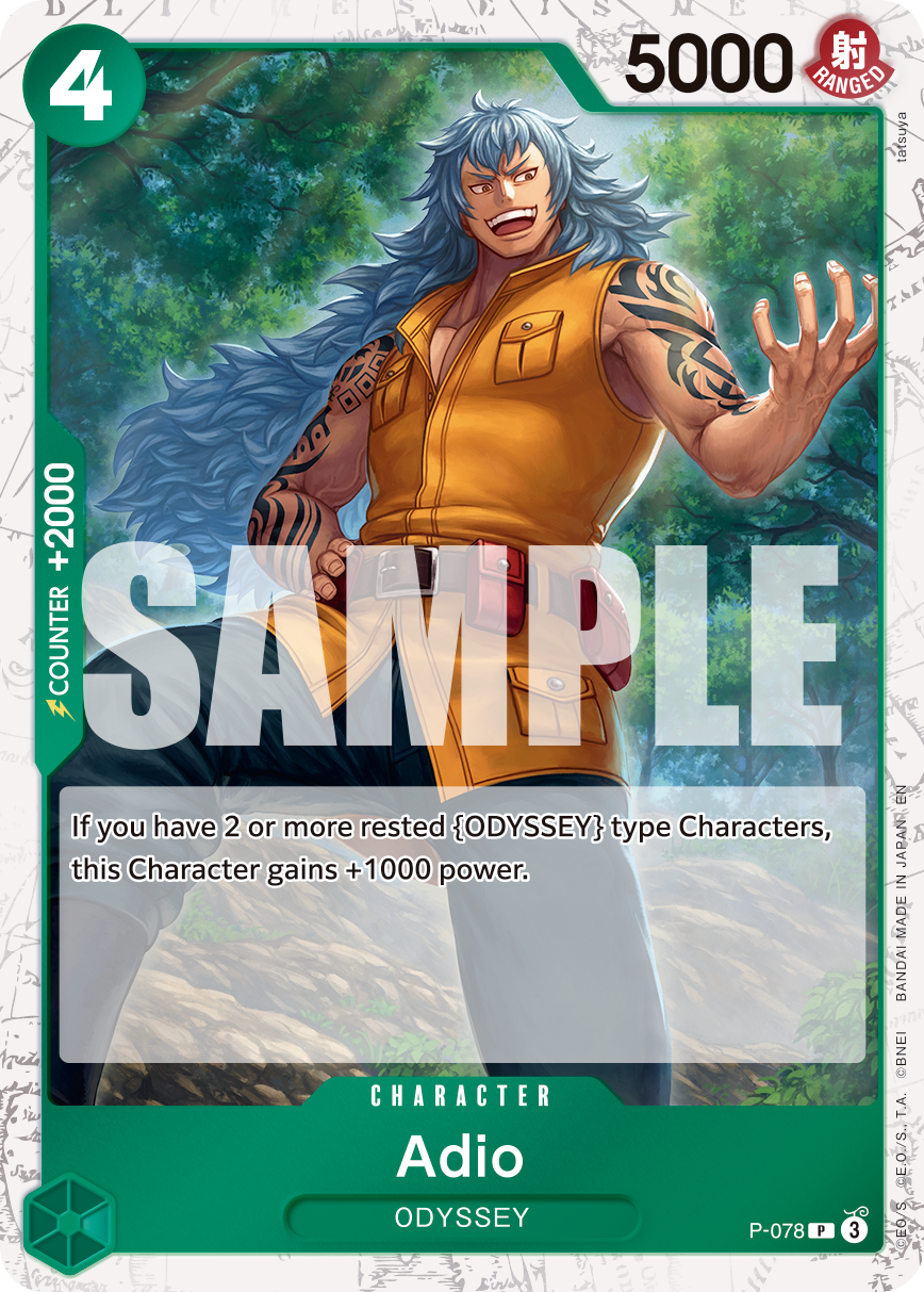 Carte Adio P-078_p6 Promo Alt Art — One Piece TCG PRB-02 The Best Vol. 2 (Bandai)