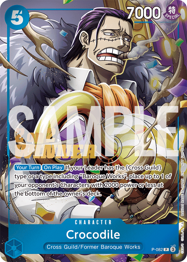 Carte Crocodile P-082_p1 Promo — One Piece TCG PROMO (Bandai)