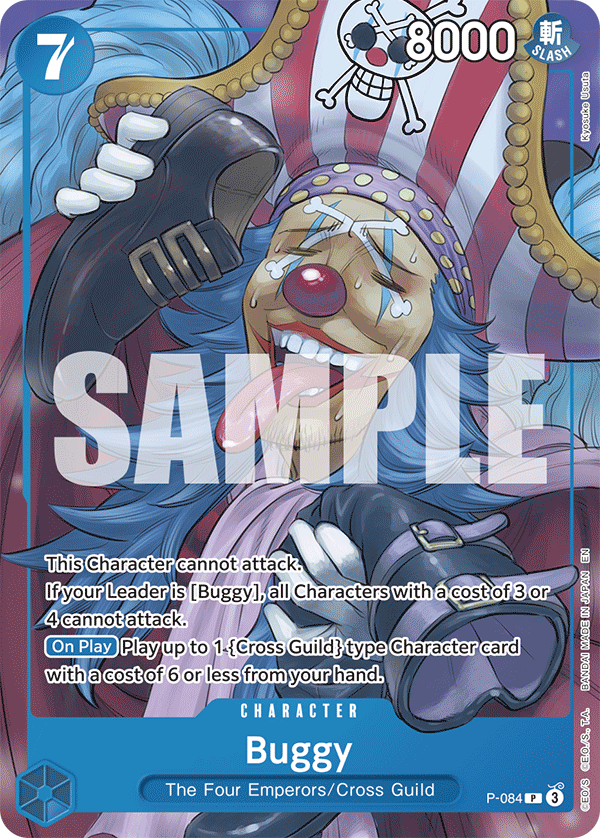 Carte Baggy P-084 Promo — One Piece TCG ST-25 Starter Deck: Blue Buggy (Bandai)
