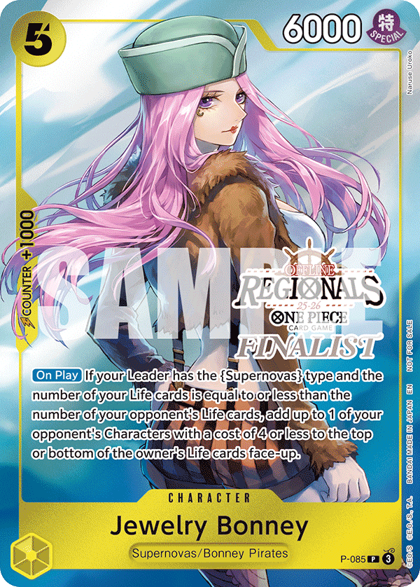Carte Jewelry Bonney P-085_p1 Promo — One Piece TCG PROMO (Bandai)