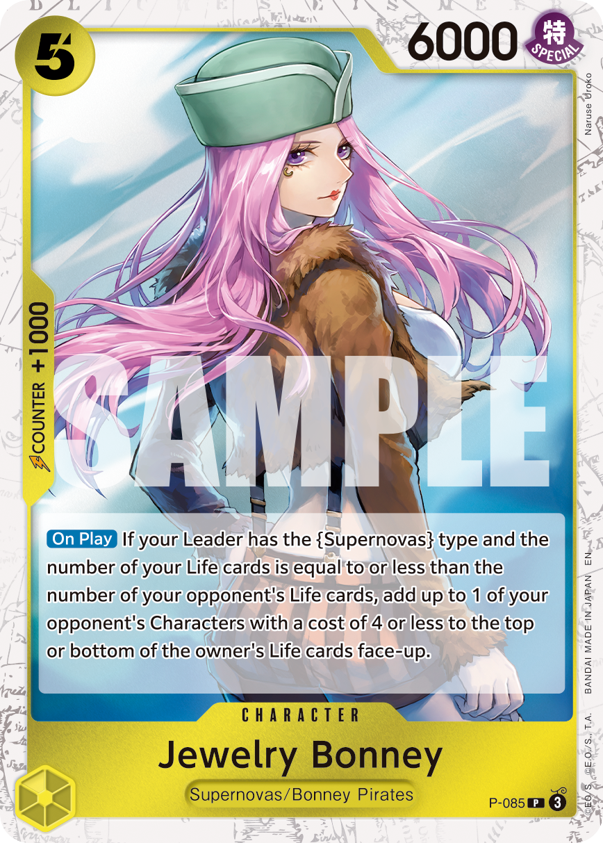 Carte Jewelry Bonney P-085_p3 Promo Alt Art — One Piece TCG PRB-02 The Best Vol. 2 (Bandai)