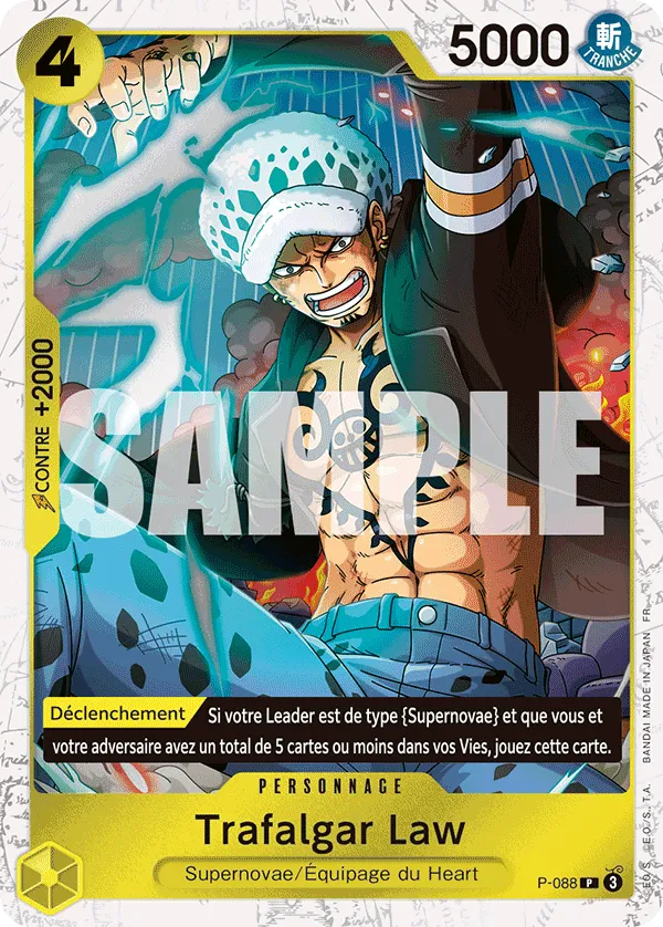 Carte Trafalgar Law P-088_p1 Promo — One Piece TCG PROMO (Bandai)