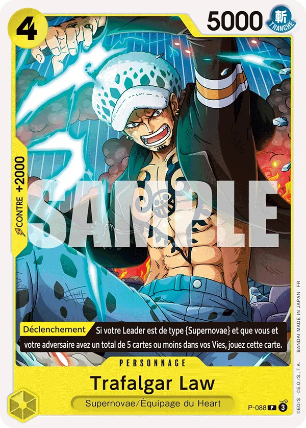 Carte Trafalgar Law P-088_p2 Promo — One Piece TCG PROMO (Bandai)