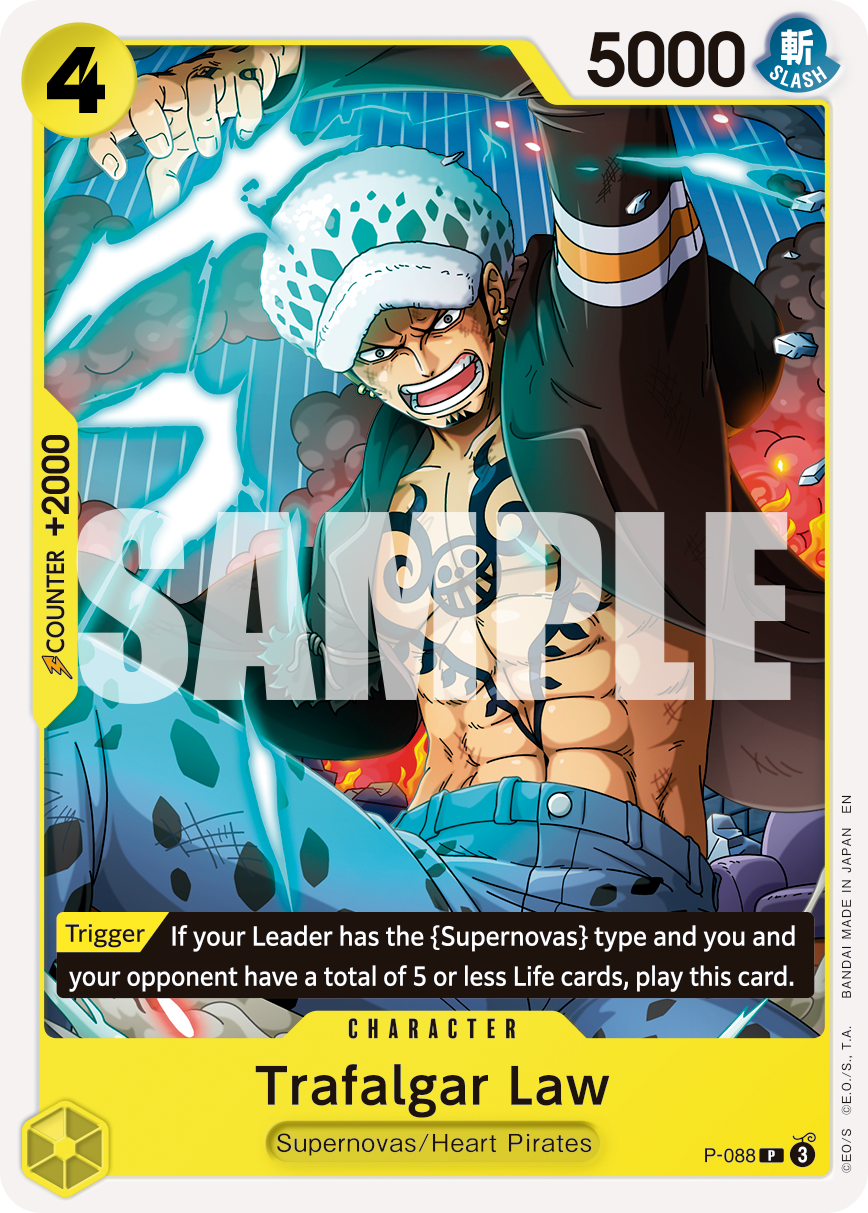 Carte Trafalgar Law P-088_r1 Promo Serial — One Piece TCG PRB-02 The Best Vol. 2 (Bandai)