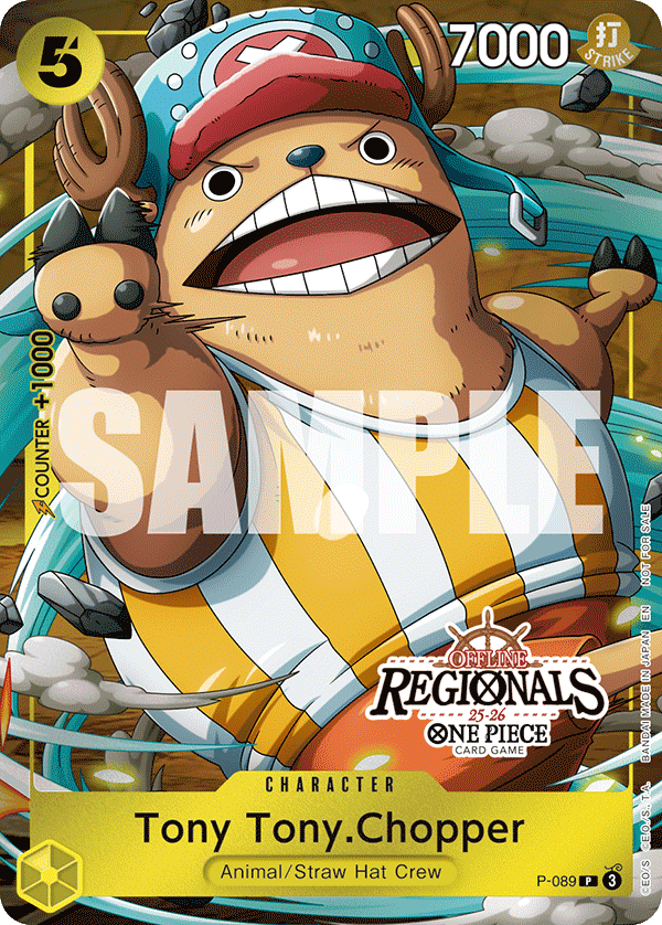 Carte Tony Tony.Chopper P-089 Promo — One Piece TCG PROMO Promos (Bandai)