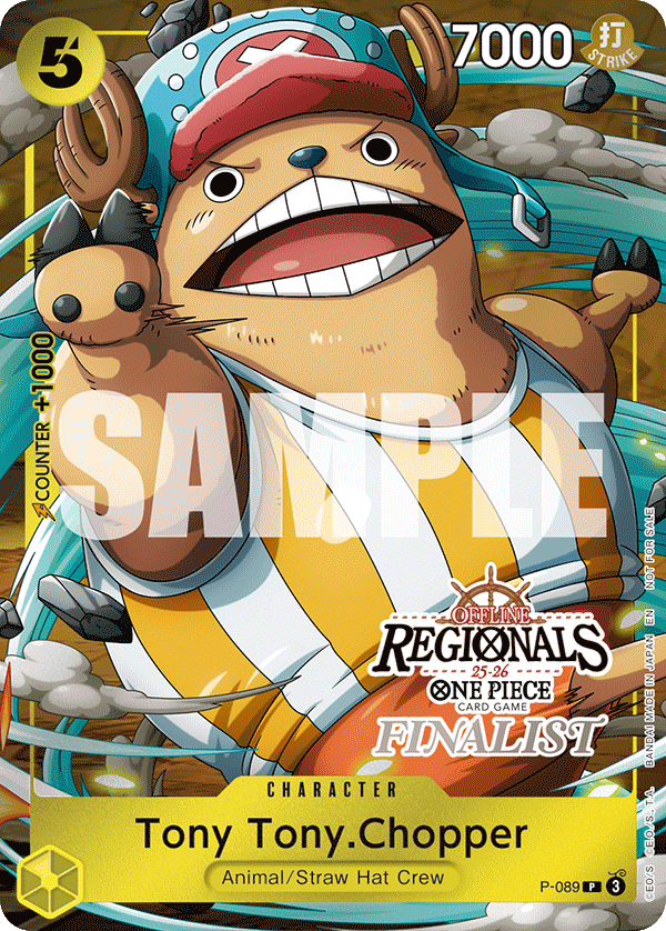 Carte Tony Tony.Chopper P-089_p1 Promo — One Piece TCG PROMO (Bandai)