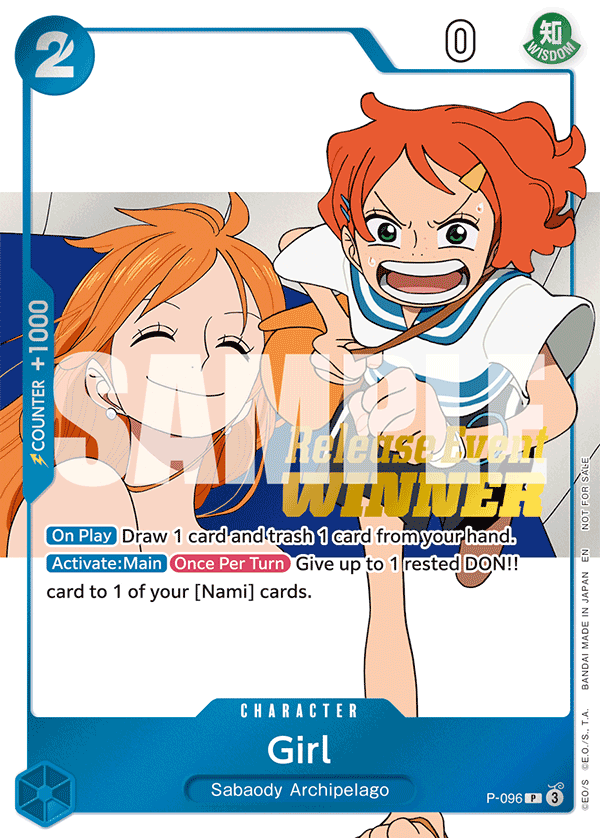 Carte Girl P-096_p1 Promo Alt Art — One Piece TCG PROMO Promos (Bandai)