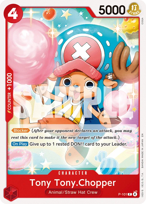 Carte Tony-Tony Chopper P-101_r1 Promo — One Piece TCG ST-31 (Bandai)