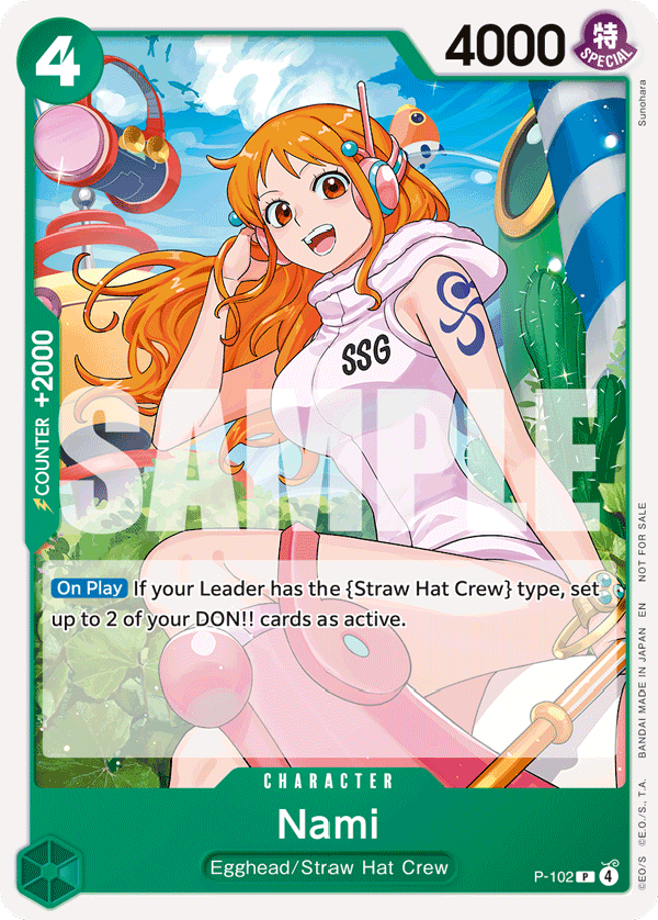 Carte Nami P-102 Promo — One Piece TCG PROMO Promos (Bandai)
