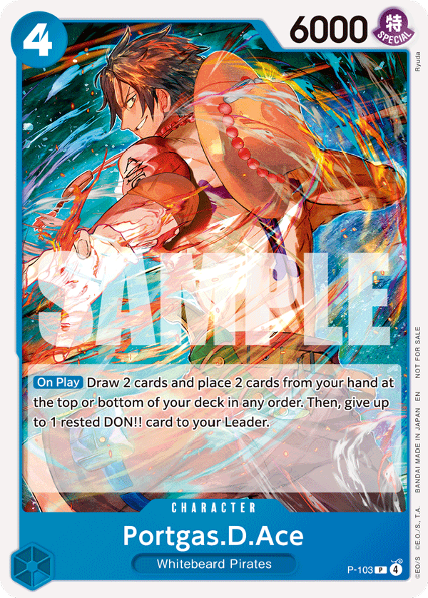 Carte Portgas D. Ace P-103 Promo — One Piece TCG PROMO Promos (Bandai)