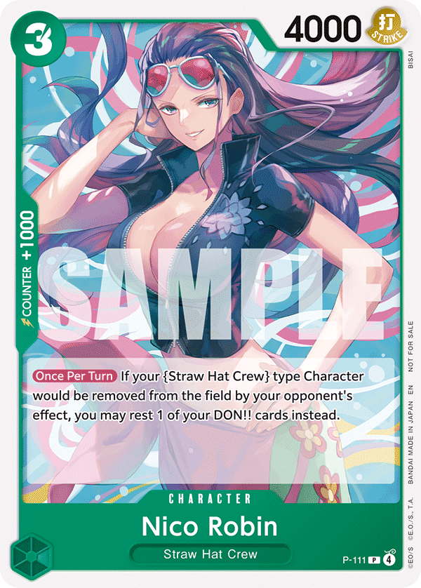 Carte Nico Robin P-111 Promo — One Piece TCG PROMO Promos (Bandai)