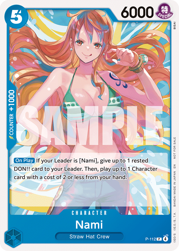 Carte Nami P-112 Promo — One Piece TCG PROMO Promos (Bandai)