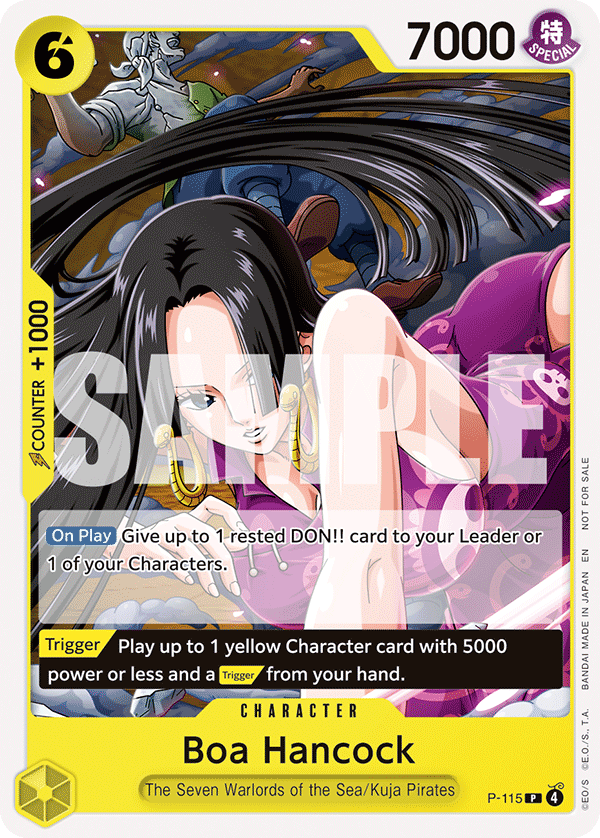 Carte Boa Hancock P-115 Promo — One Piece TCG PROMO (Bandai)
