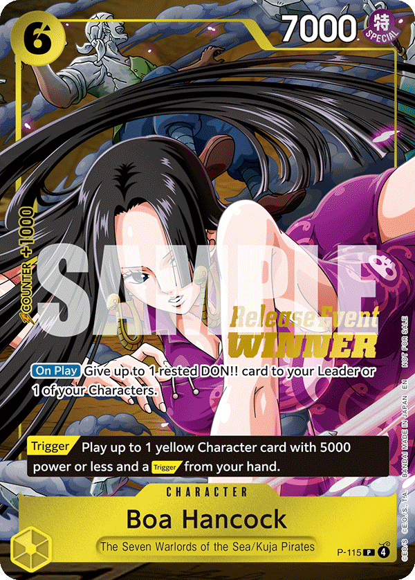 Carte Boa Hancock P-115_p1 Promo — One Piece TCG PROMO (Bandai)