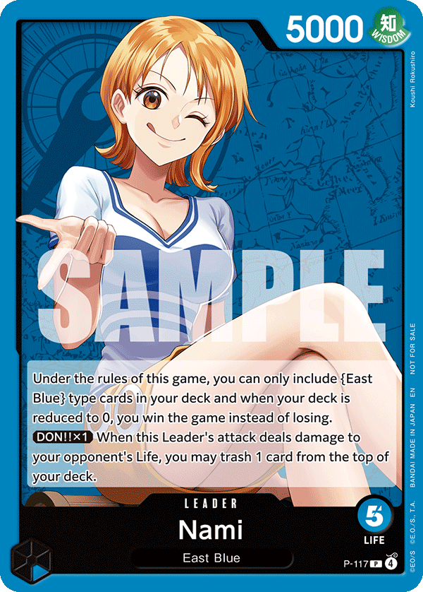 Carte Nami P-117 Promo — One Piece TCG PROMO (Bandai)