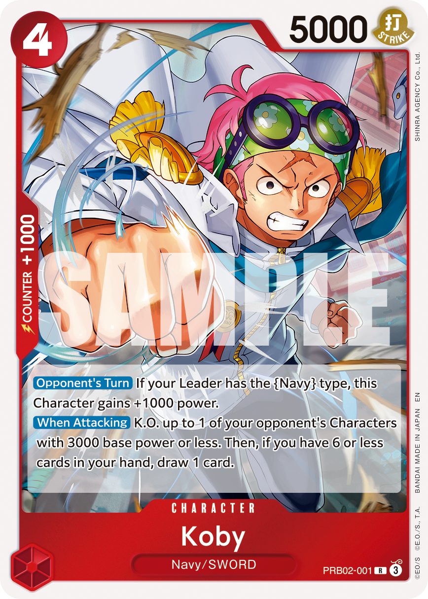 Carte Kobby PRB02-001 Rare — One Piece TCG PRB-02 The Best Vol. 2 (Bandai)