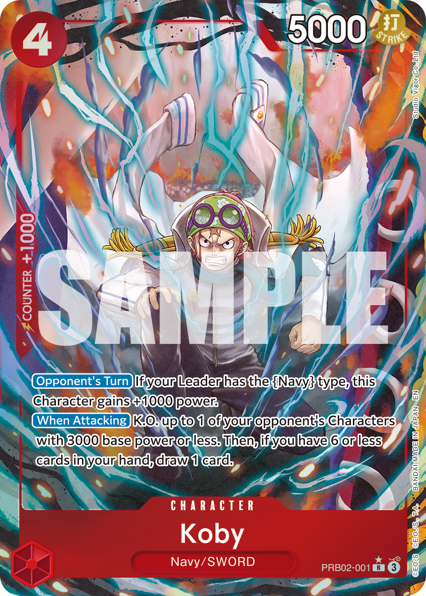 Carte Kobby PRB02-001_p1 Rare Alt Art — One Piece TCG PRB-02 The Best Vol. 2 (Bandai)